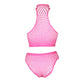 Turtle Neck Crop Top en High Waist Slip - Roze - Pleasureplay 2 - Delige SetOuch! by Shots