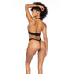 Tweedelige Wetlook Set - Zwart S/M - Pleasureplay 2 - Delige SetMapalé