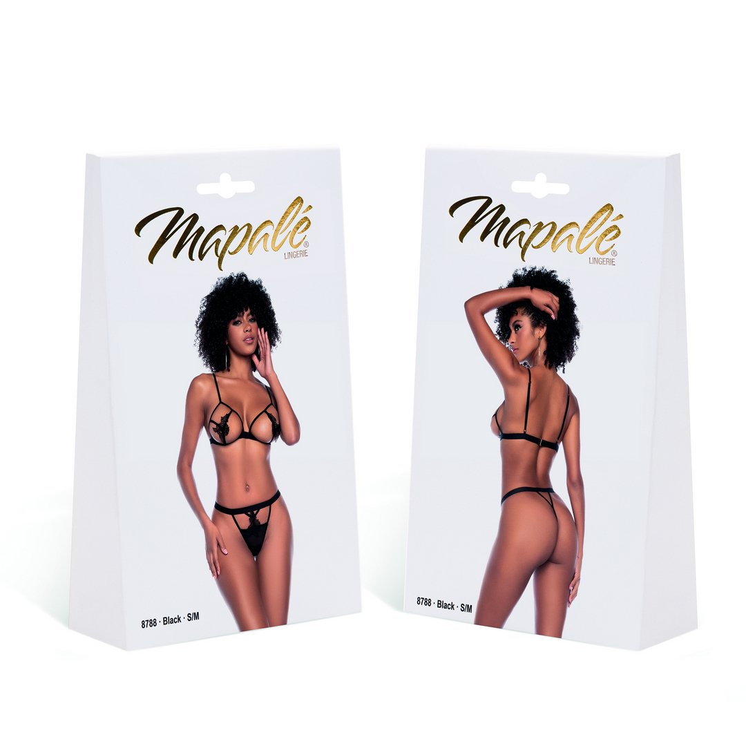 Two Piece Set - Zwart, S/M - Pleasureplay 2 - Delige SetMapalé
