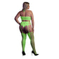Twee - delige Set Met Crop Top En Kousen - Neon Roze of Groen - Pleasureplay 2 - Delige SetOuch! by Shots