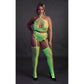 Twee - delige Set Met Crop Top En Kousen - Neon Roze of Groen - Pleasureplay 2 - Delige SetOuch! by Shots