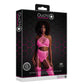 Neon Crop Top en Kousen Set - Roze - Pleasureplay 2 - Delige SetOuch! by Shots