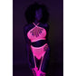 Neon Crop Top en Kousen Set - Roze - Pleasureplay 2 - Delige SetOuch! by Shots