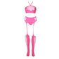 Tweedelige Set met Crop Top en Kousen - Roze - Pleasureplay 2 - Delige SetOuch! by Shots