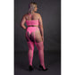 Tweedelige Set met Crop Top en Kousen - Roze - Pleasureplay 2 - Delige SetOuch! by Shots