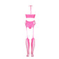 Tweedelige Set met Crop Top en Kousen - Roze - Pleasureplay 2 - Delige SetOuch! by Shots