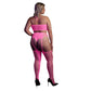 Tweedelige Set met Crop Top en Kousen - Roze - Pleasureplay 2 - Delige SetOuch! by Shots