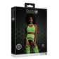 Tweedelige Lingerieset - Neon Groen - Pleasureplay 2 - Delige SetOuch! by Shots