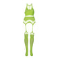 Tweedelige Lingerie Set - Neon Groen - Pleasureplay 2 - Delige SetOuch! by Shots