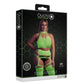 Tweedelige Lingerie Set - Neon Groen - Pleasureplay 2 - Delige SetOuch! by Shots