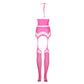 Neon Crop Top en Kousen Set - Roze - Pleasureplay 2 - Delige SetOuch! by Shots