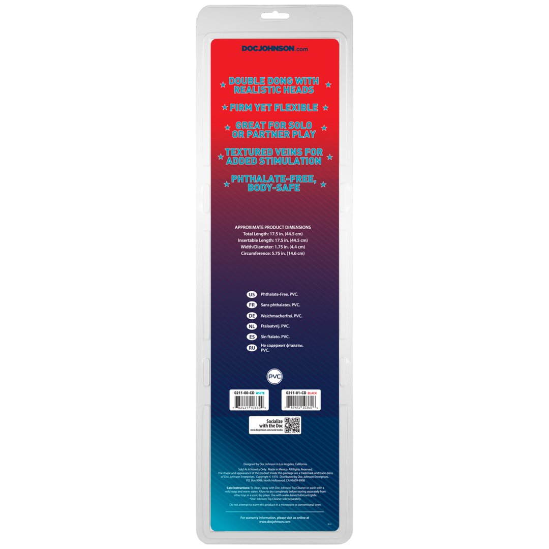 Dubbele Dildo - 45 cm Crème - Pleasureplay Dubbele Dildo'sDoc Johnson
