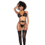 Lingerieset 3 - Delig - Zwart S/M - Pleasureplay 3 - Delige SetMapalé