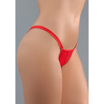 Wetlook Panty met G - String - One Size, Rood - Pleasureplay Strings en SlipjesAllure