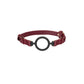 Verstelbare Silicone Open Ring Gag met Luxe Lederlook en Comfortabele Pasvorm - EroticToyzProducten,Toys,Fetish,Gags,,GeslachtsneutraalOuch! by Shots
