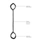 Verstelbare Spreader Bar met Zachte Manchetten – Kinky BDSM Speeltje voor Nieuwe Posities - EroticToyzProducten,Toys,Fetish,Boeien,Enkelboeien,Spreiders,,Ouch! by Shots