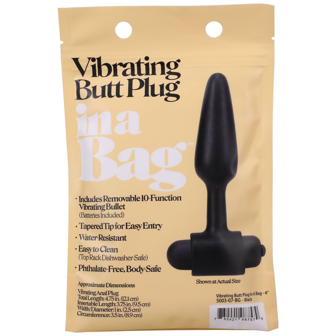 Vibrating Butt Plug - 10 cm - Black - EroticToyzProducten,Toys,Anaal Toys,Buttplugs Anale Dildo's,Buttplugs Anale Dildo's Vibrerend,Nieuwe Producten,,GeslachtsneutraalDoc Johnson