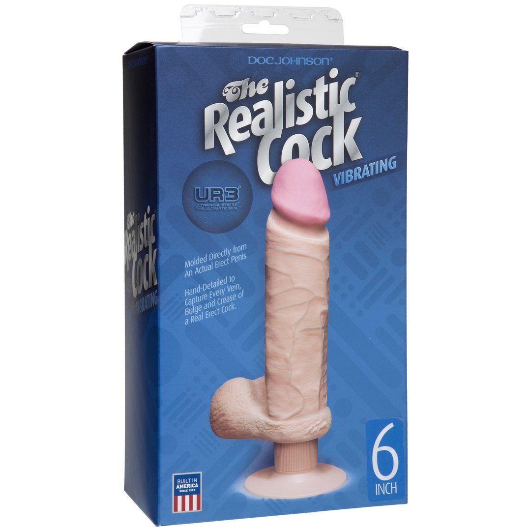 Vibrating Dildo with Balls - 15 cm - EroticToyzProducten,Toys,Vibrators,Realistische Vibrators,,GeslachtsneutraalDoc Johnson