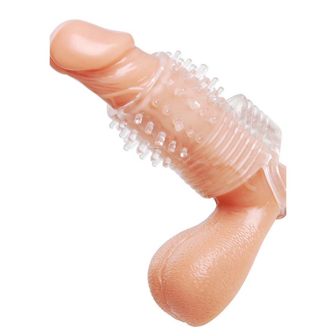 Vibrerende Erection Sleeve - Transparant 9 cm - EroticToyzPenis SleeveXR Brands