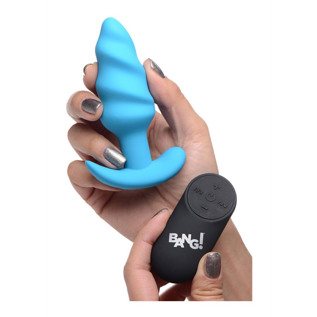 Vibrerende Siliconen Anaalplug - Blauw - EroticToyzButtplugs Anale Dildo's VibrerendXR Brands