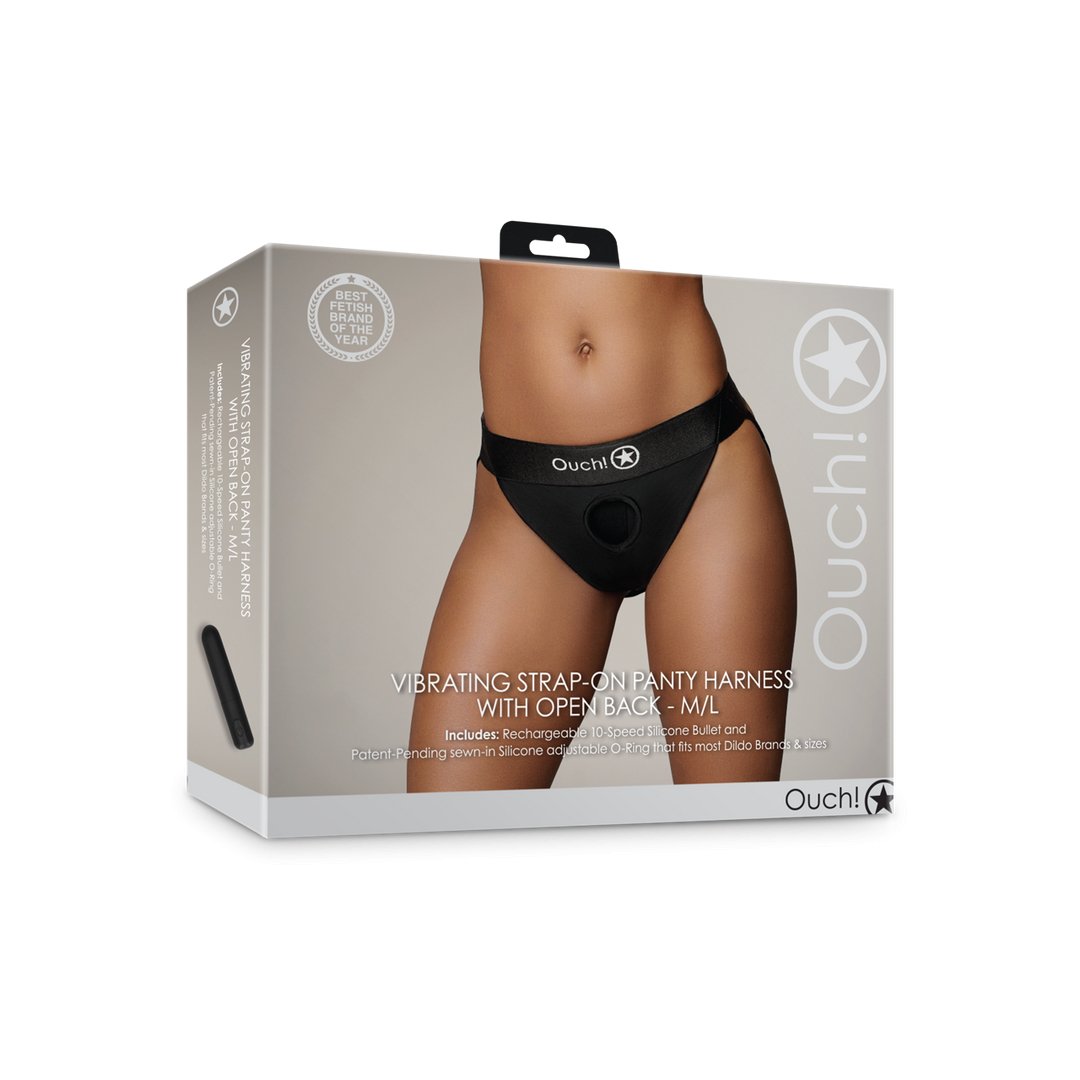 Vibrerende Strap - On Boxer - L - Zwart - EroticToyzVibrerende SlipjesOuch! by Shots