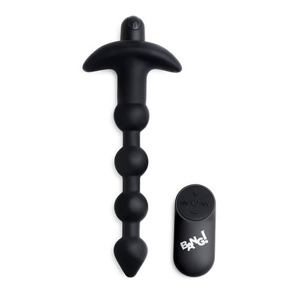 'VibroMax Silicone Anaal Kralen Met Afstandsbediening - Zwart' - EroticToyzAnal BeadsXR Brands