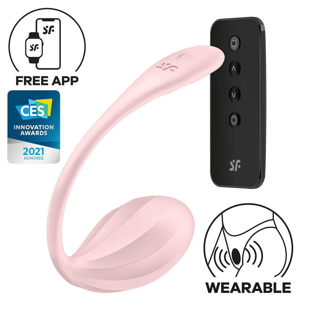 Wearable Koppelvibrator - Roze Siliconen - Pleasureplay Producten,Toys voor Koppels,Duo - Vibrators,Duo - Vibrators,Nieuwe Producten,,VrouwelijkSatisfyer