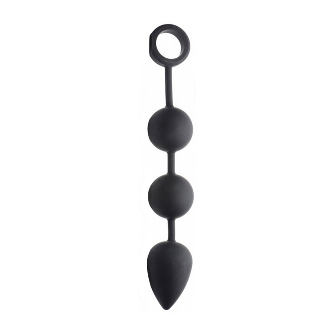 'Weighted Anal Beads met Verzwaarde Kogels - Zwart' - EroticToyzAnal BeadsXR Brands