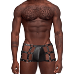 Cage - Short Met Studs - XL Zwart - Pleasureplay Fetishkleding voor HemMale Power